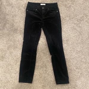 LOFT Black Velvet Pants